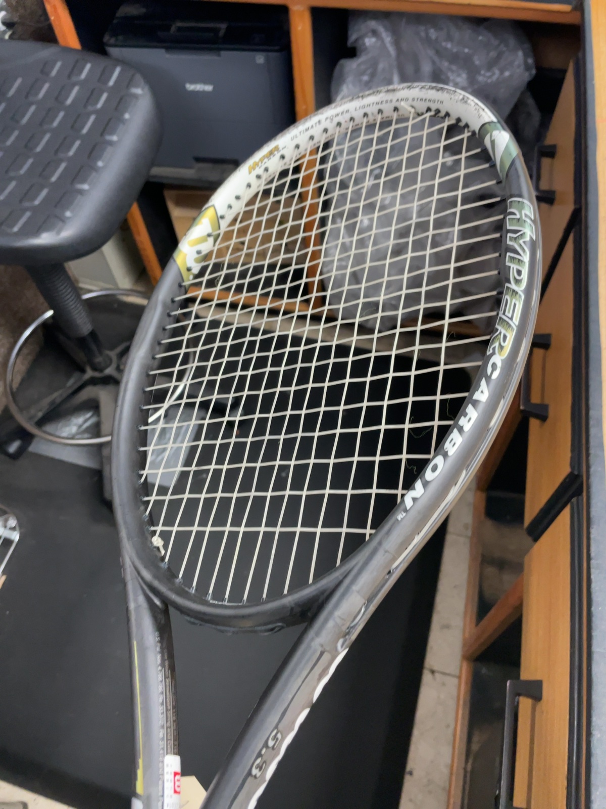 Wilson Hyper Carbon 5.3 110 sq in Tennis Racquet