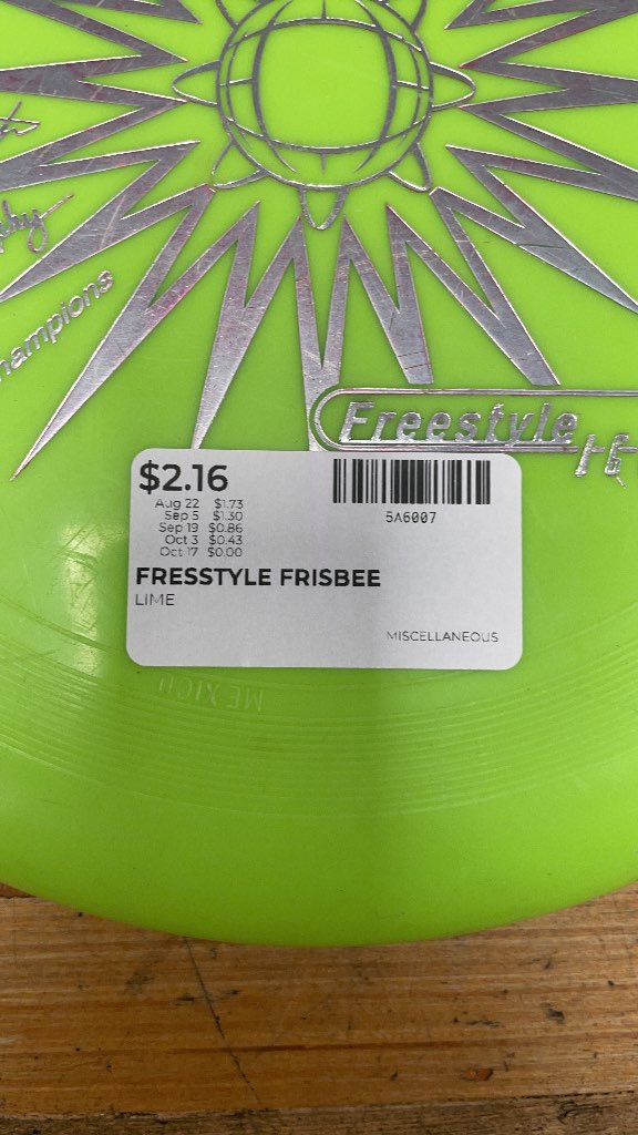 World Class Freestyle Frisbee - Lime Green