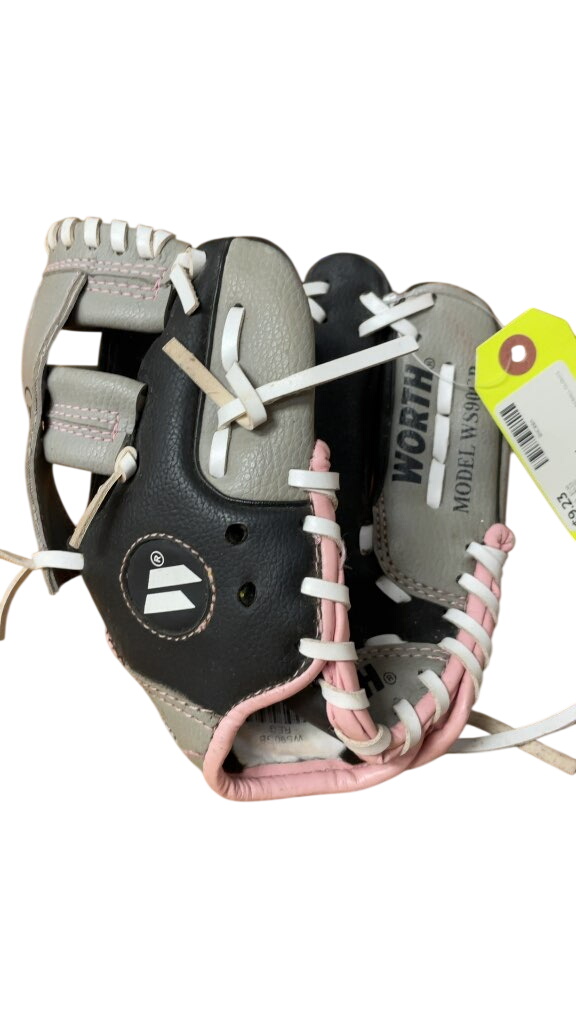 Worth Storm 9" Left Hand Baseball Glove - Grey/Pink - image 1