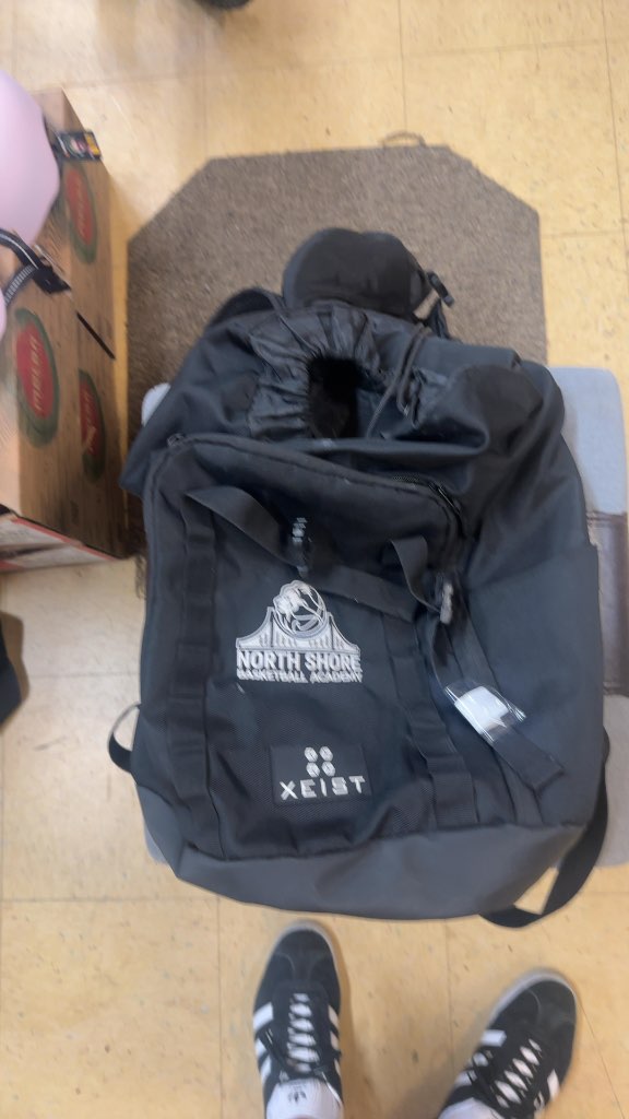 XEIST Backpack North Shore Basketball Academy Black Good Condition