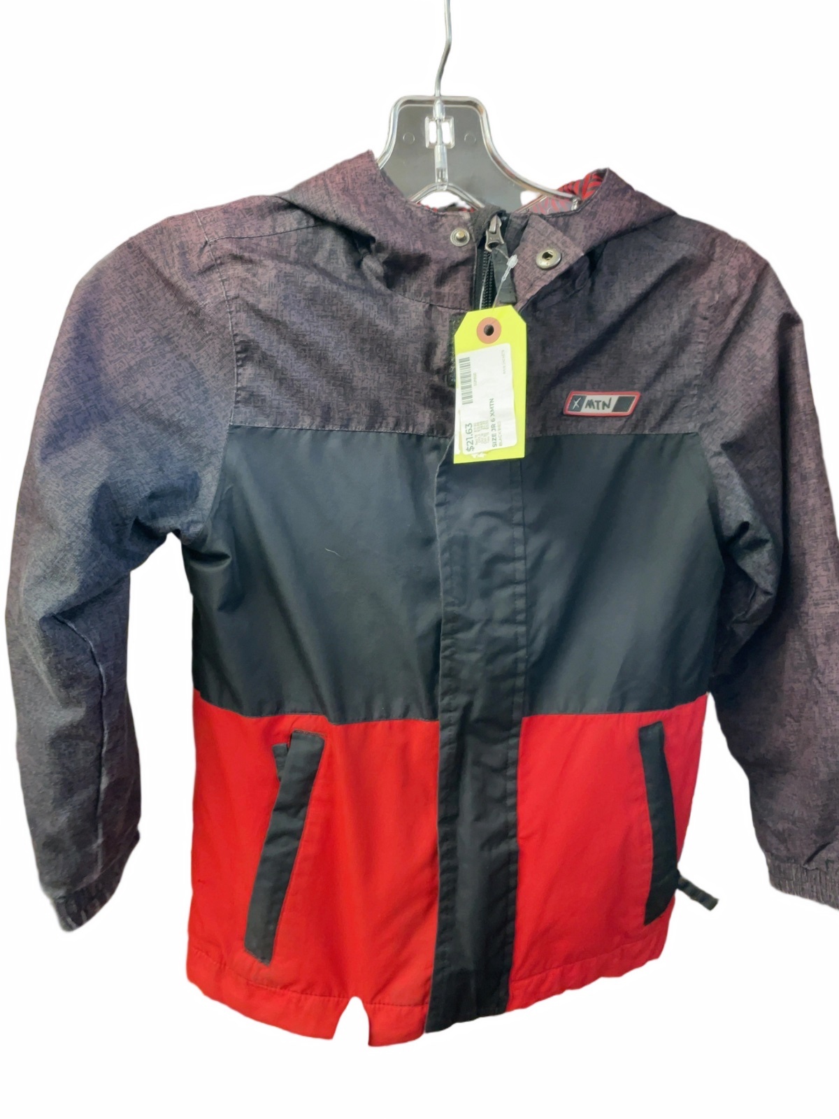 XMTN Rain Jacket JR 6 Black/Red - image 1