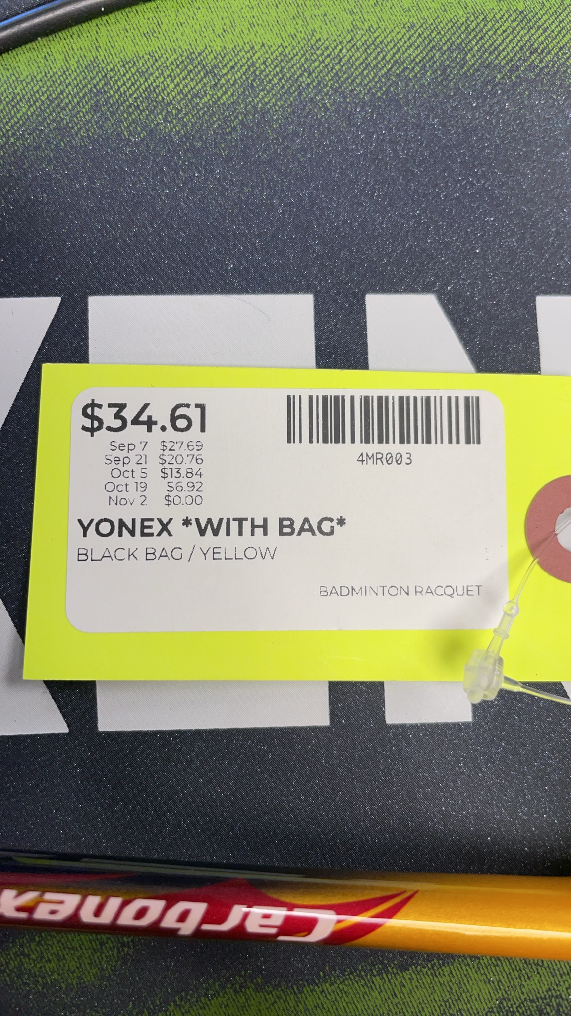 Yonex Carbonex 6 Super Badminton Racquet with Bag