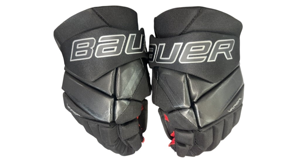 Bauer Hockey Gloves Vapor Fly 40 Black/Red Used 13" excellent condition - image 1