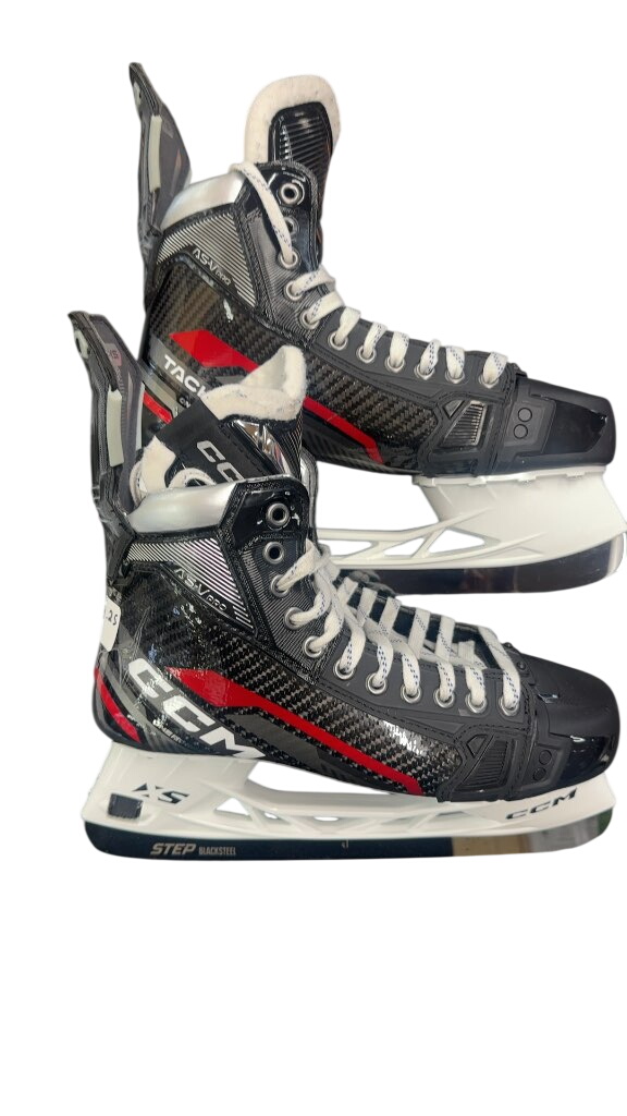 CCM Tacks AS-V Pro Hockey Skates Excellent Condition Size 9.25 custom skates with Black steel - image 1