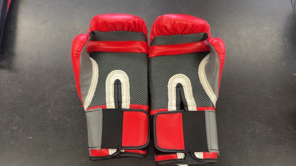 Everlast EverShield Boxing Gloves Red/Grey Good Condition