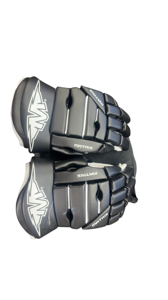 Mission Matrix Hockey Gloves Black/White Used 15” - image 1