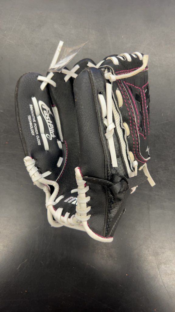 Mizuno Fast Pitch Finch Softball Glove Black/Pink Excellent Condition 10"