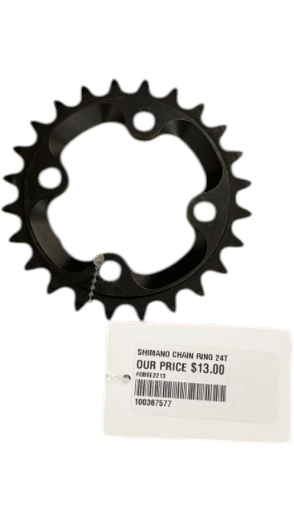 Shimano Chainring 24-AN Black Used 24T - image 1