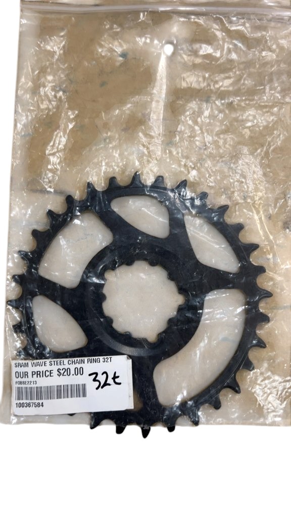 SRAM Wave Steel Chain Ring 32T Used Black - image 1