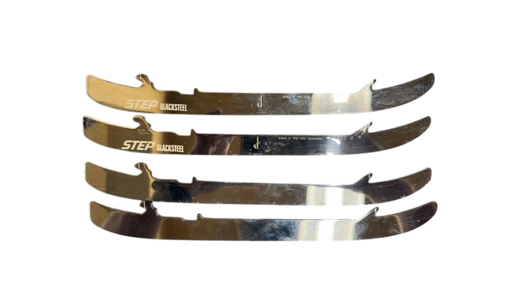 STEP Blacksteel Hockey Skate Runners for Bauer Tuuk Lightspeed Edge Holders Used Size 272
Two pairs both profiled to quad and sharpened 4-5 times so lots of steel left - image 1