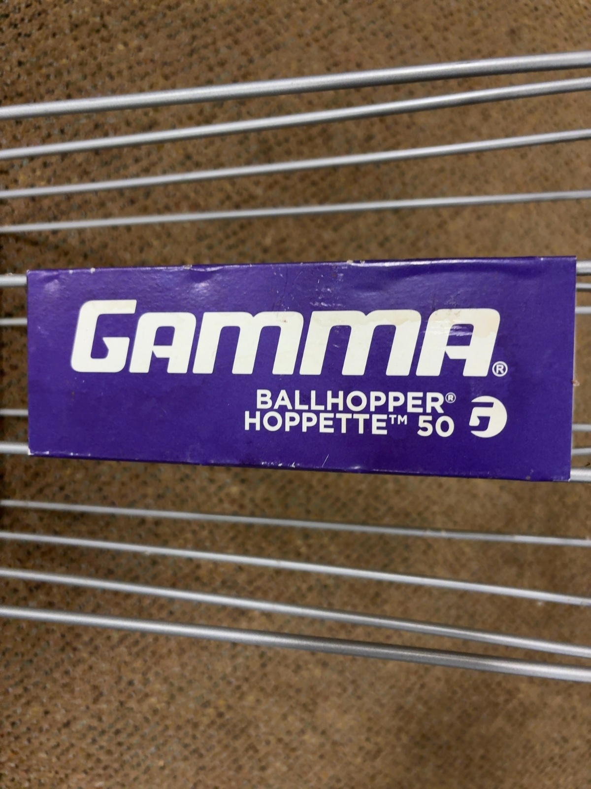 Gamma Ballhopper Hoppette 50 Tennis Ball Basket Silver Good
