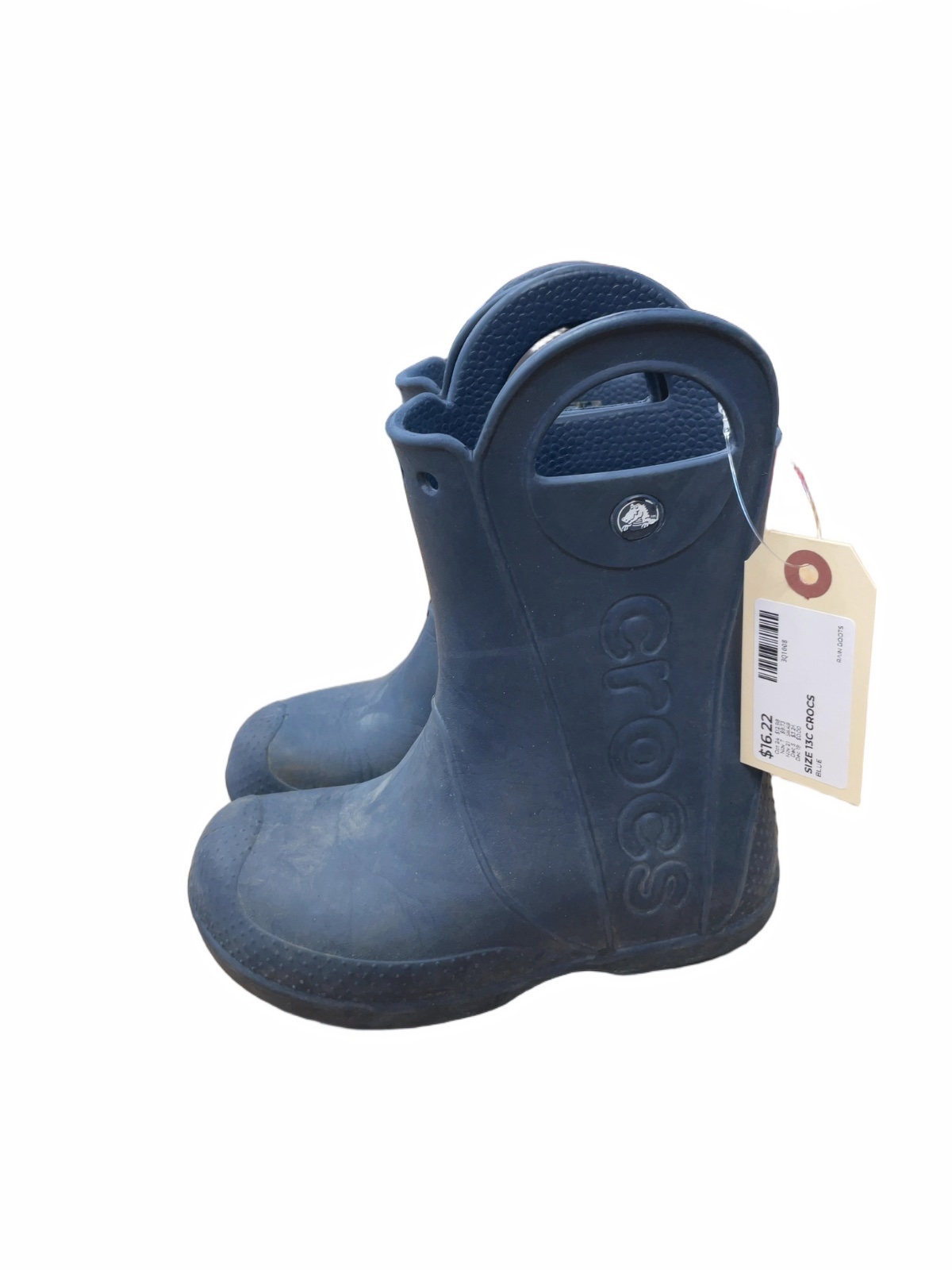 Crocs Handle It Rain Boots Size 13C Blue - image 1