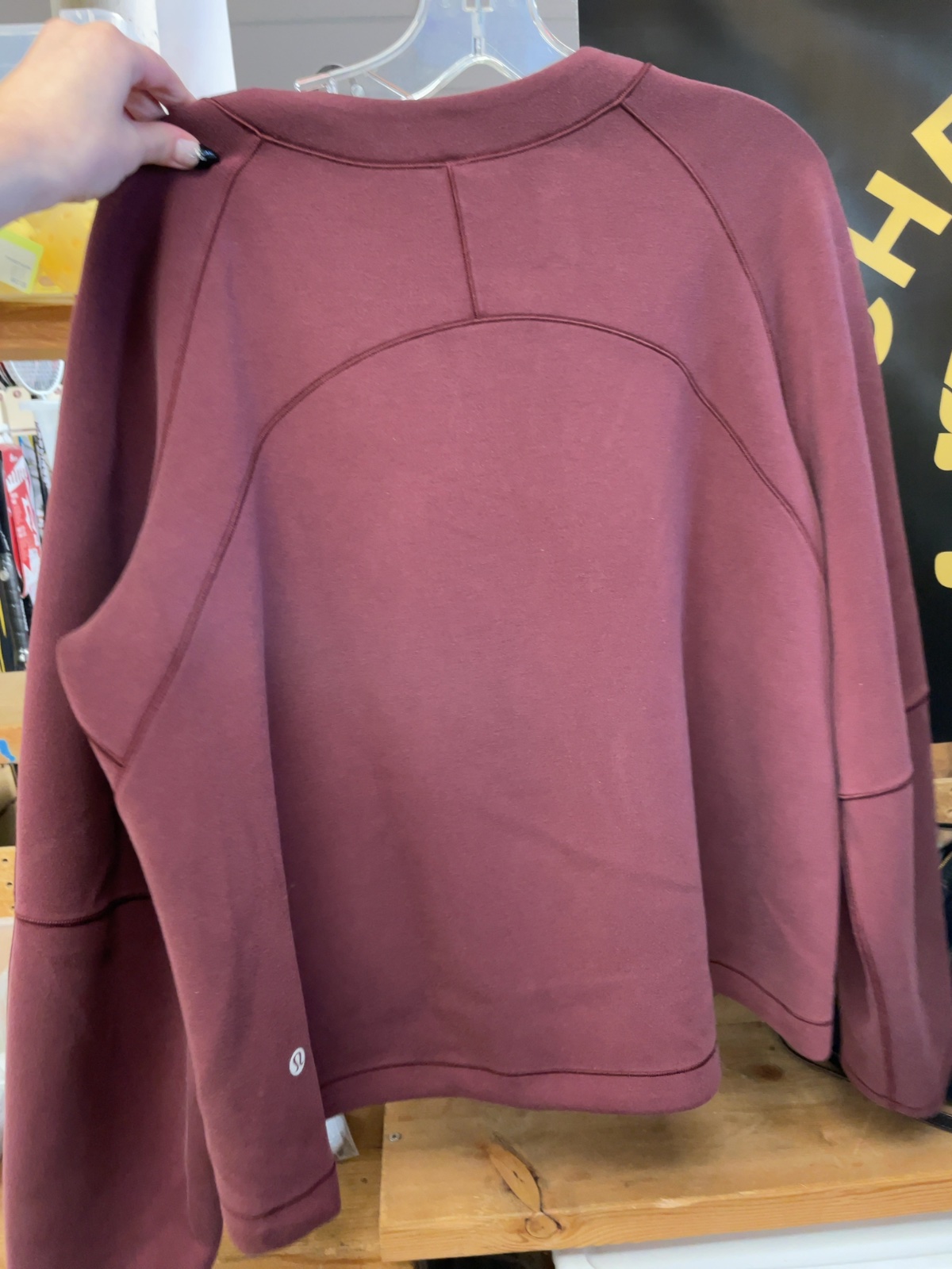 Lululemon Perfectly Oversized Crew Size 14 Maroon