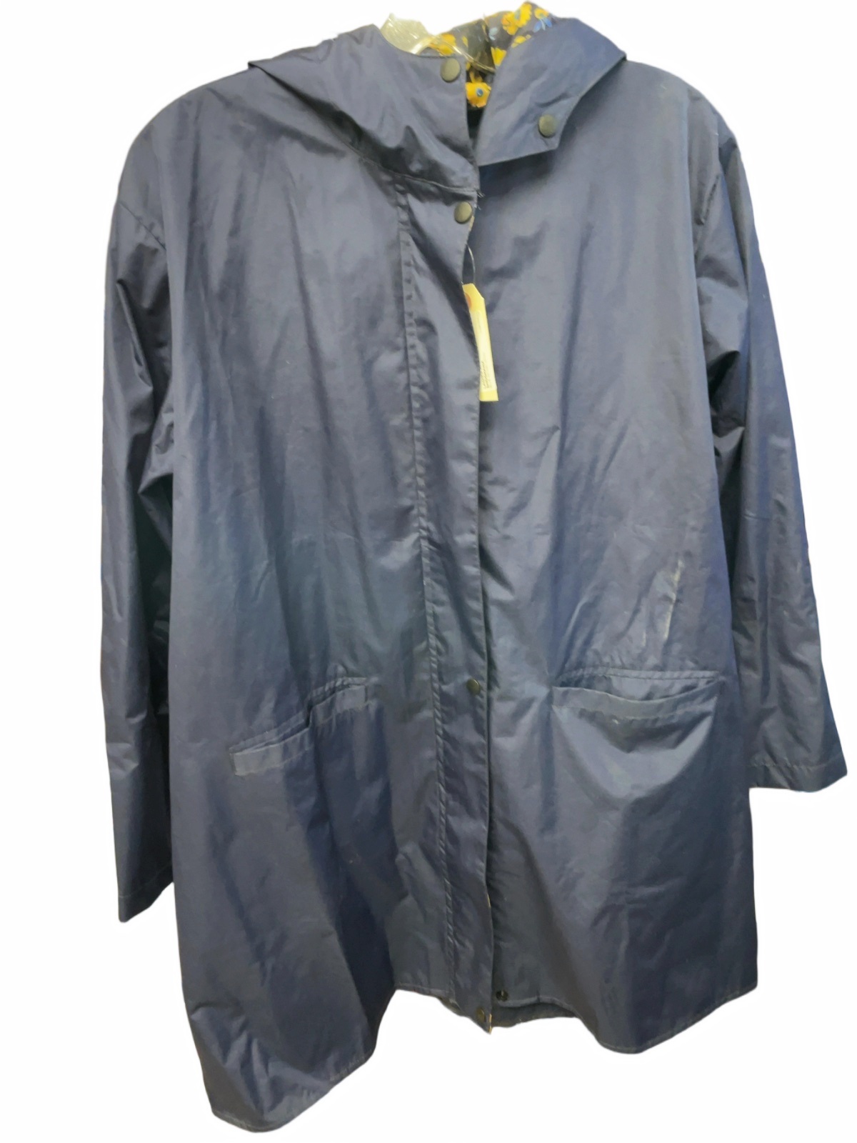 Shoshanna Floral Lined Hooded Rain Jacket Size M - image 1