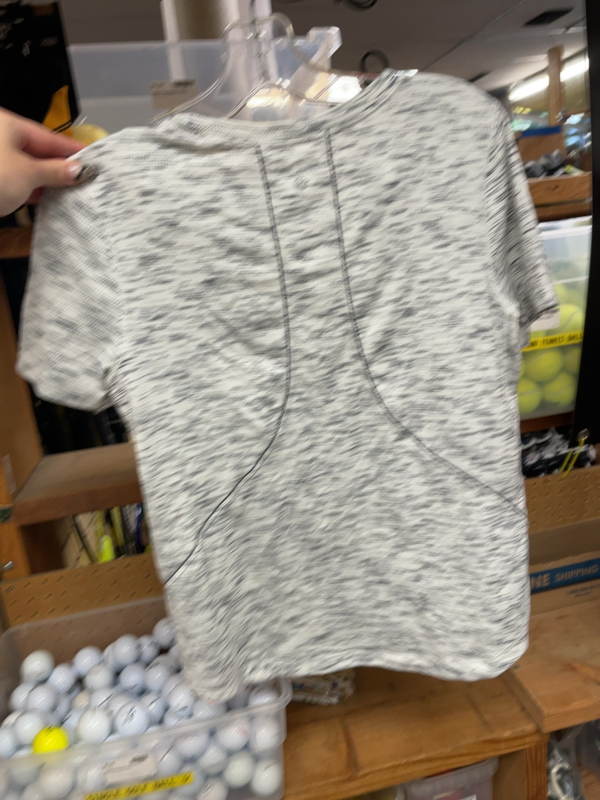 Lululemon Swiftly Tech Short Sleeve Shirt Size 4 White/Grey