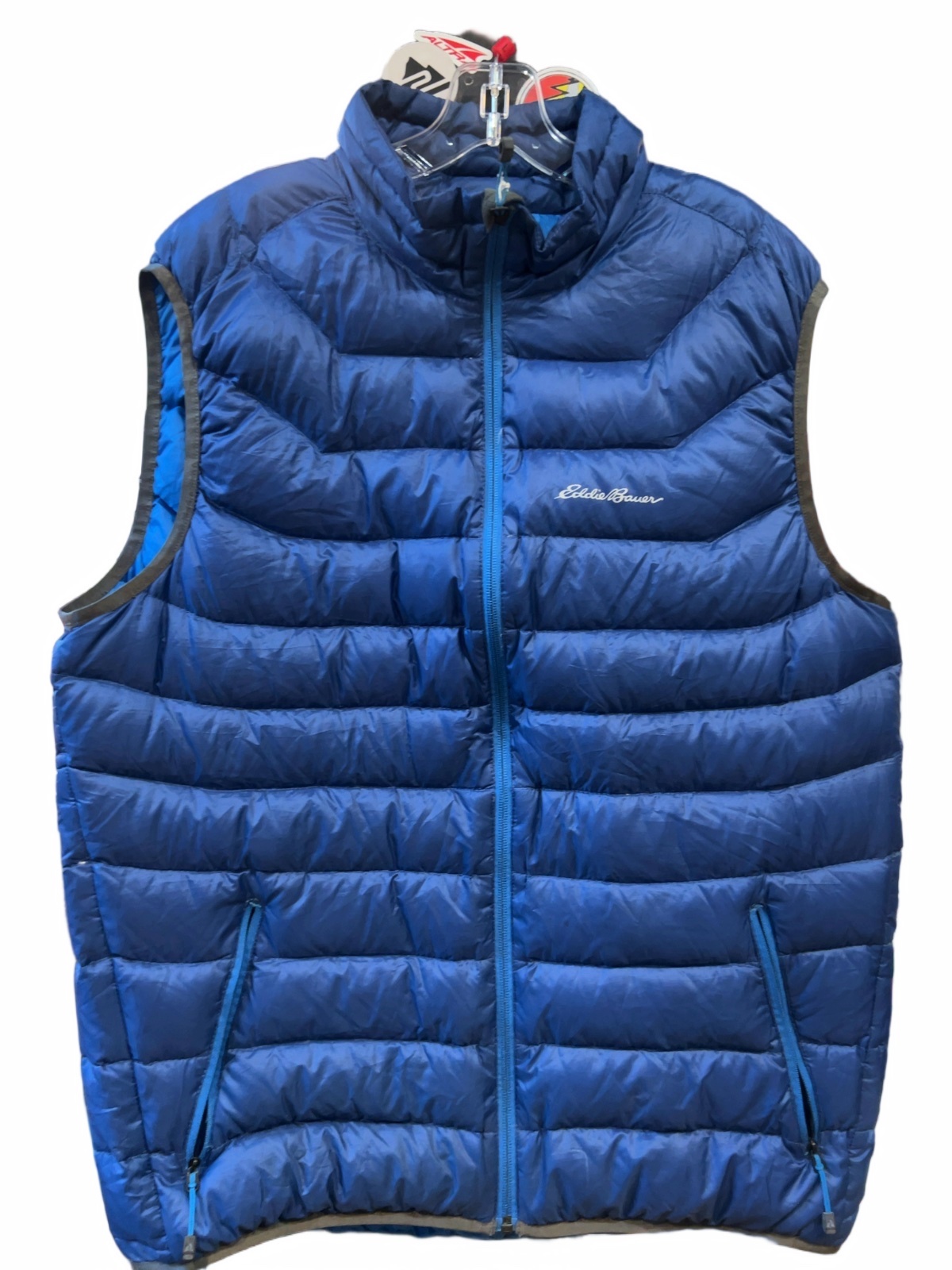 Eddie Bauer First Ascent Down Vest Blue Good L