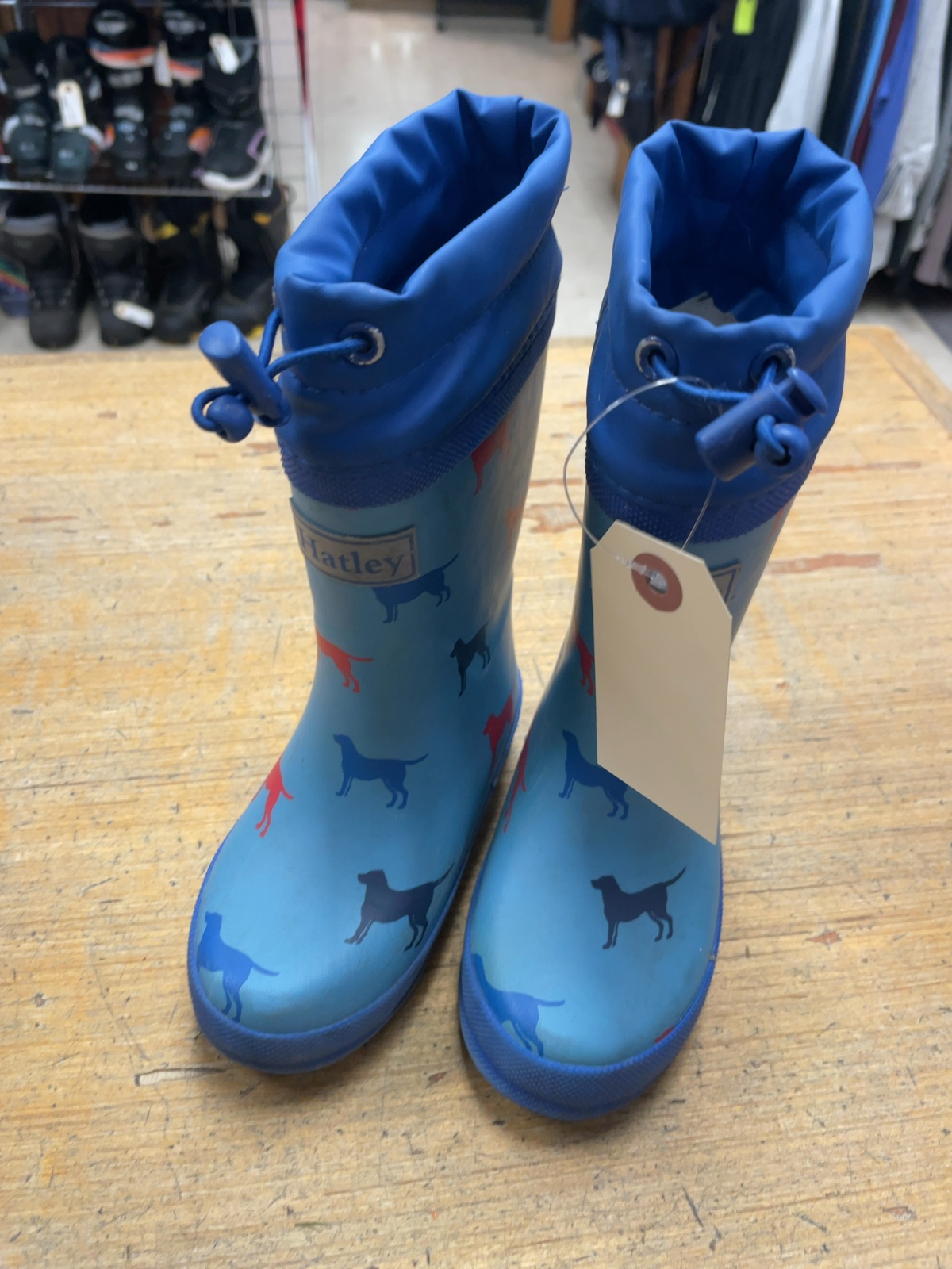 Hatley Dog Print Rain Boots Size 8C