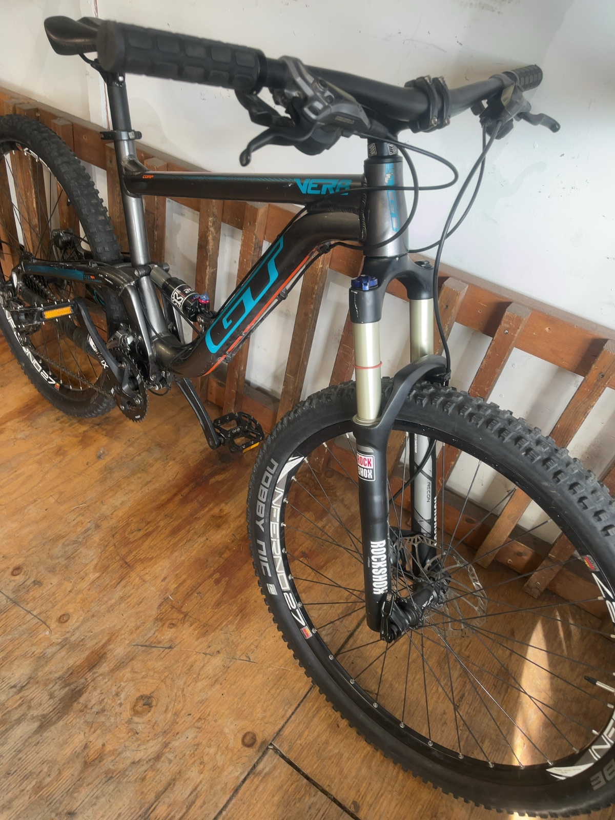 GT Verb Comp Full Suspension Mountain Bike 27.5" 6061 Aluminum Size M 140/135mm