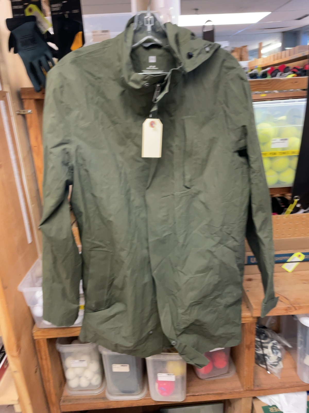 MEC Men's Rain Jacket Size M Green