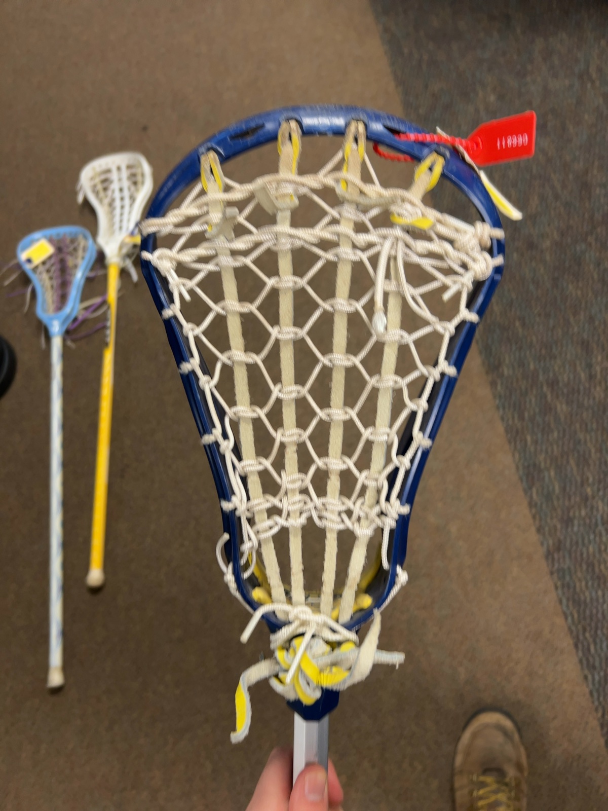 Brine XCEL Sharpshooter Complete Lacrosse Stick Blue/Silver Good