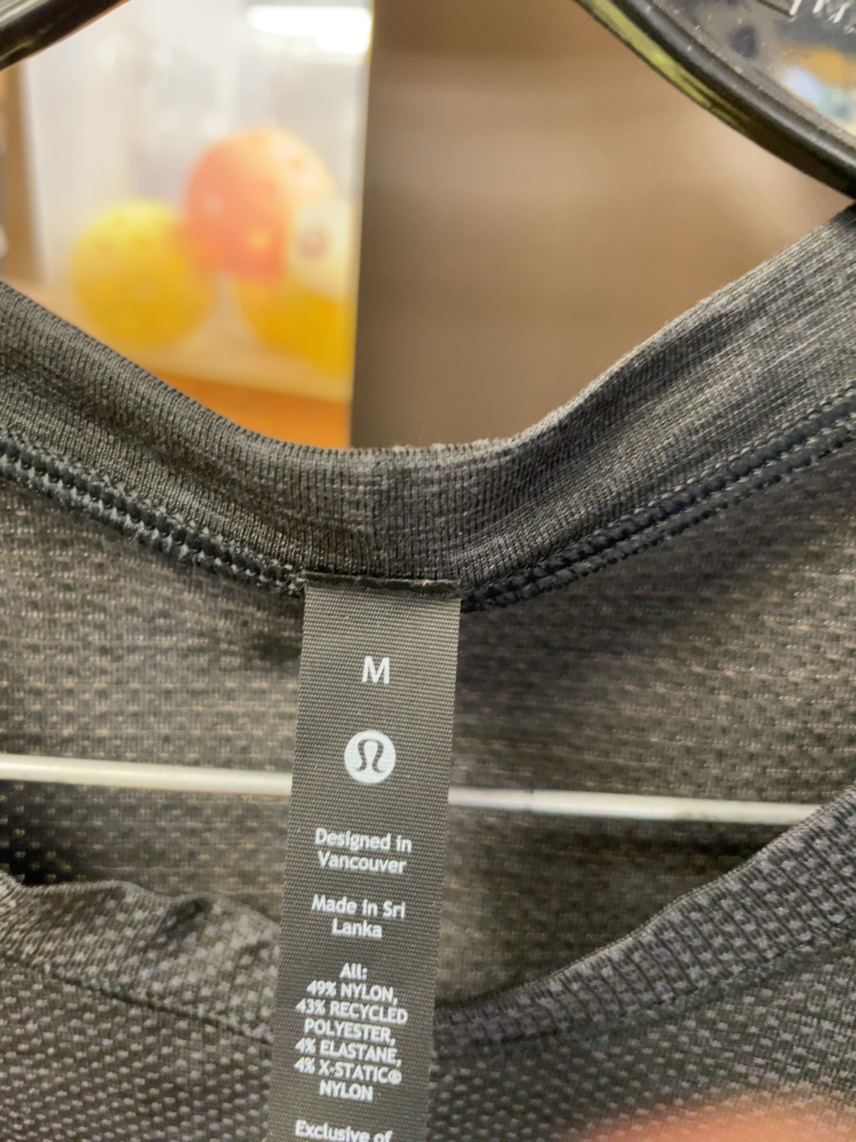 Lululemon Metal Vent Tech Sleeveless Tank Top Size M Charcoal