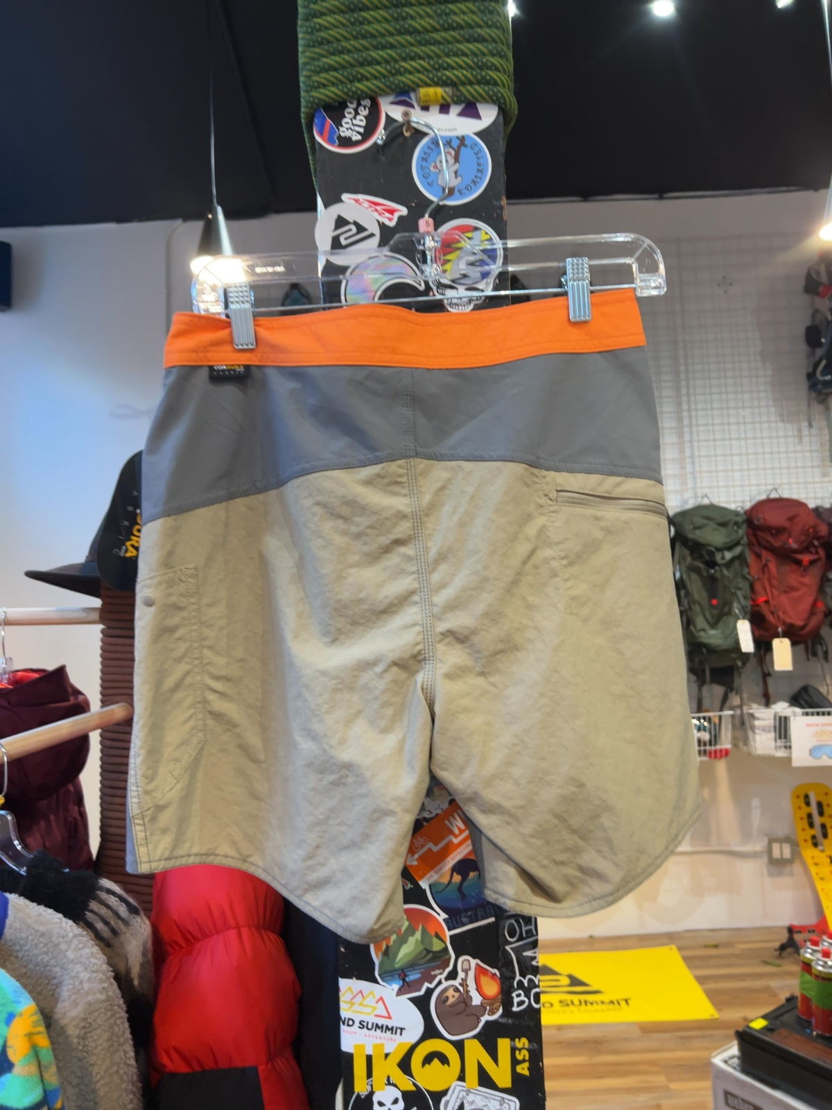 Roark Boatman Board Shorts Grey/Beige/Orange New 28