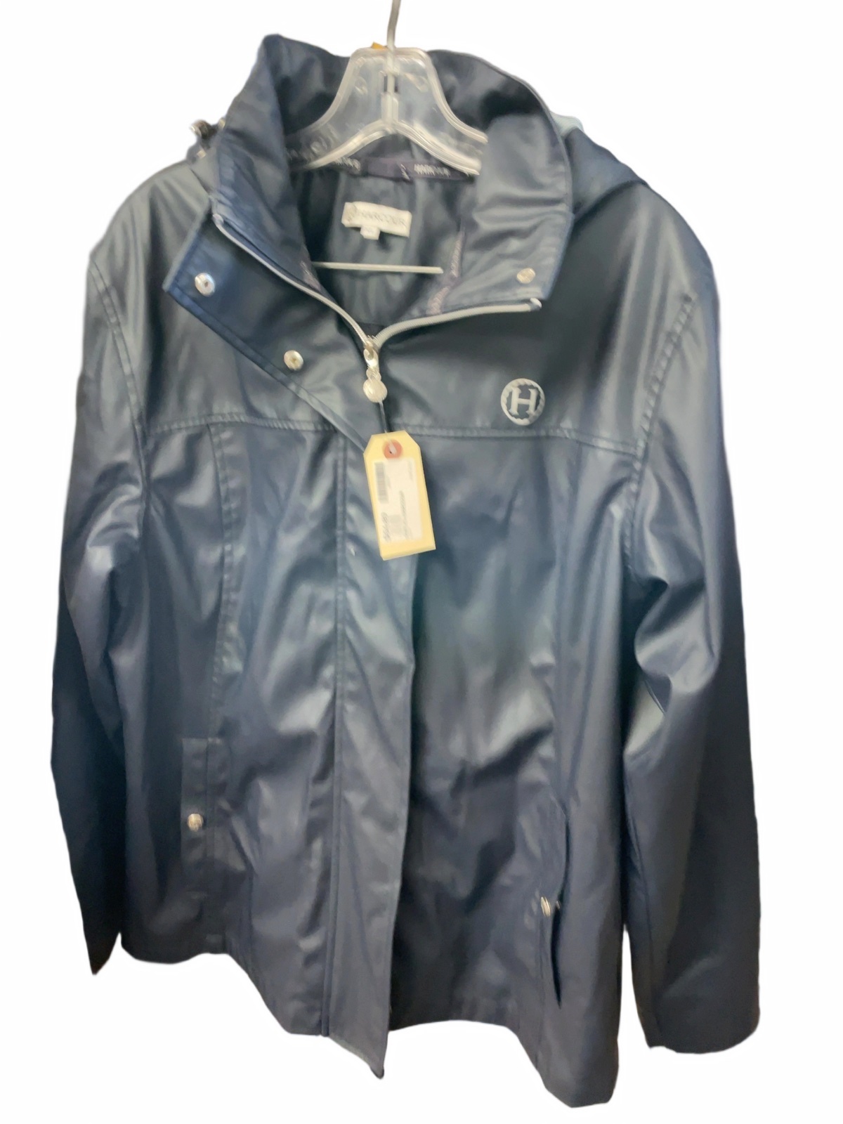 Harcour Hooded Rain Jacket Shell Size XL Navy - image 1