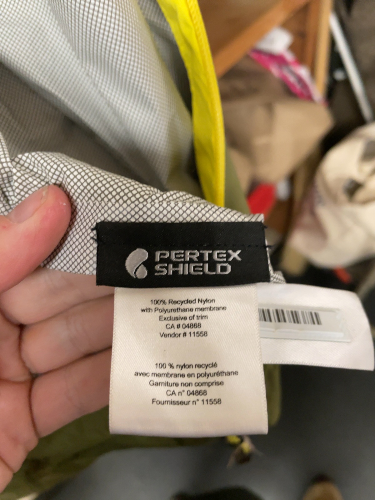 MEC Pertex Shield Hooded Rain Jacket Size M Tall