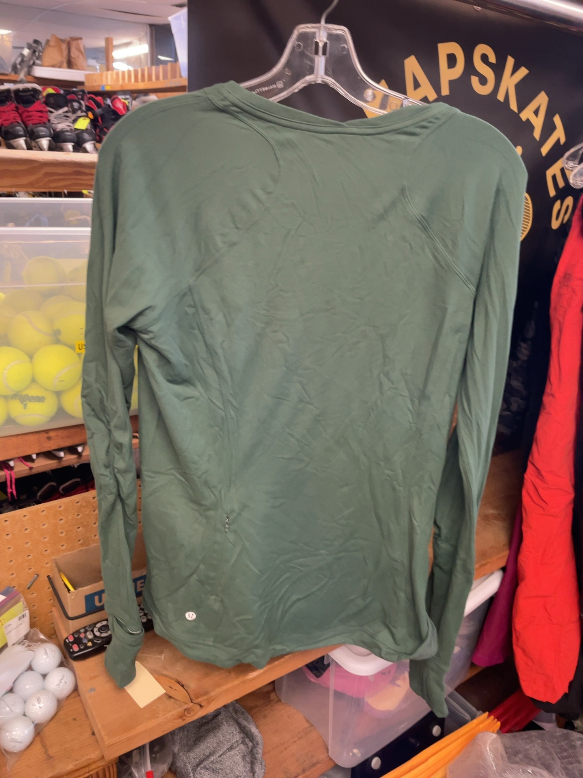 Lululemon Women's Long Sleeve Top Size 12 Green