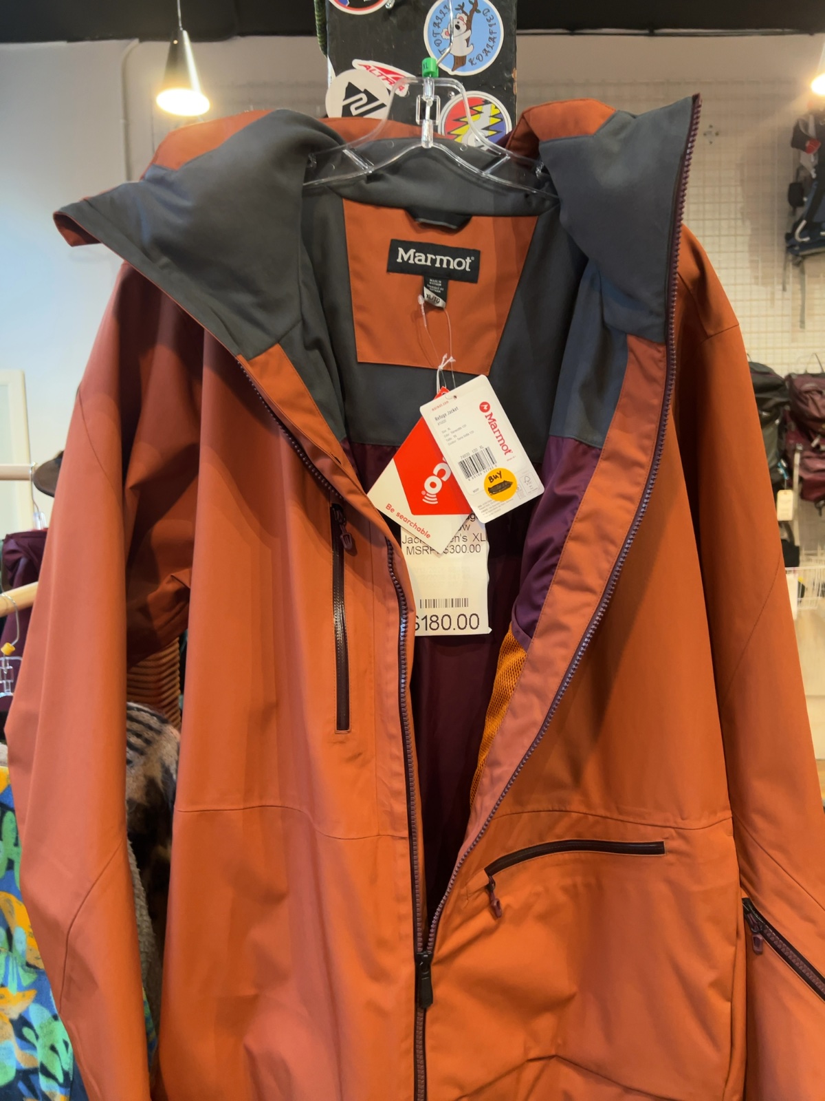 Marmot Refuge Shell Snow Jacket Terracotta New XL