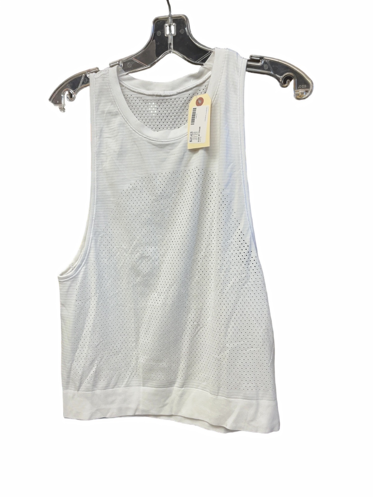 lululemon Mesh Racerback Tank Top Size 8 White - image 1