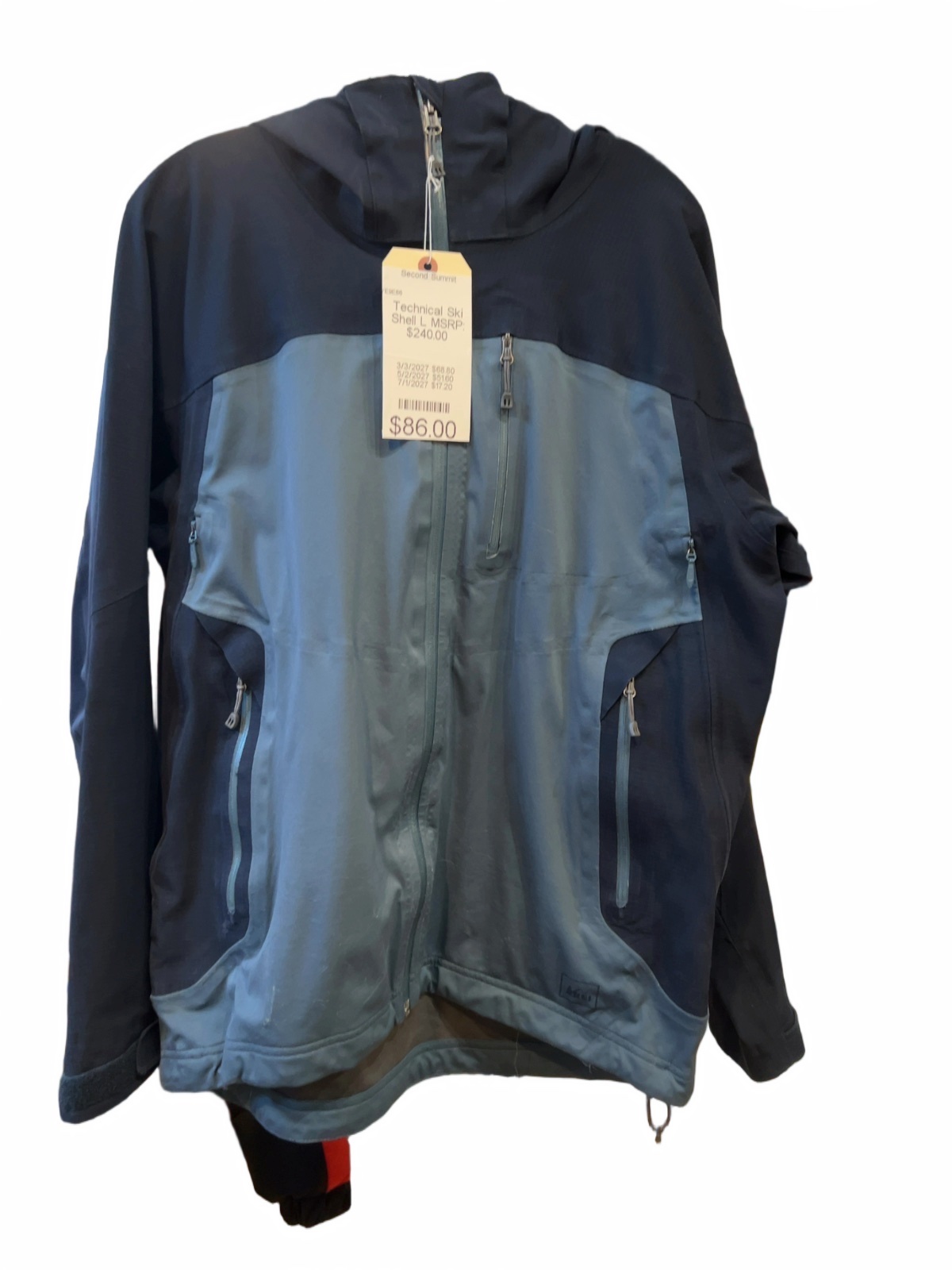 REI Elements Technical Ski Shell Jacket Good L