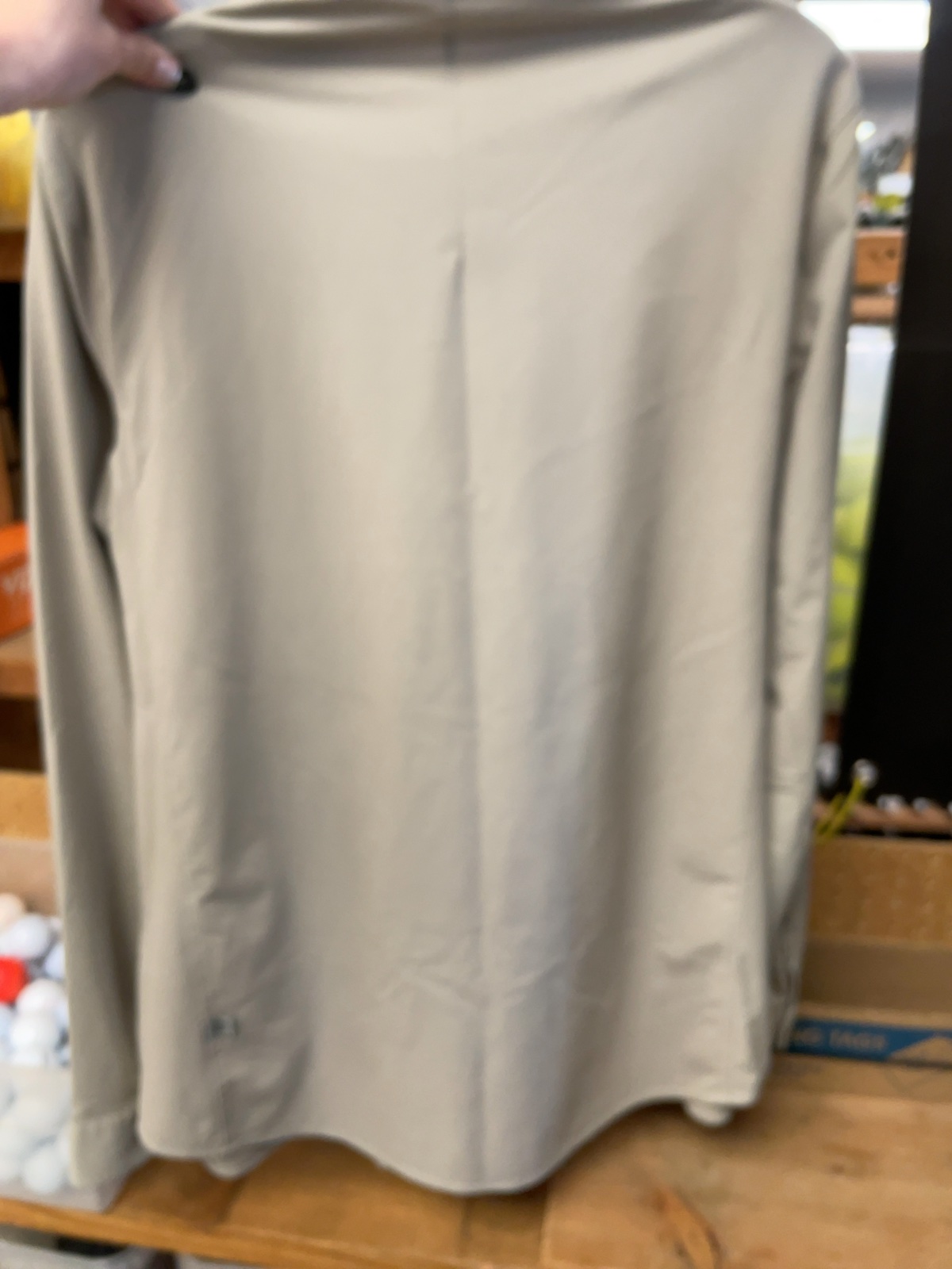 Lululemon Button Up Shirt Size M Beige