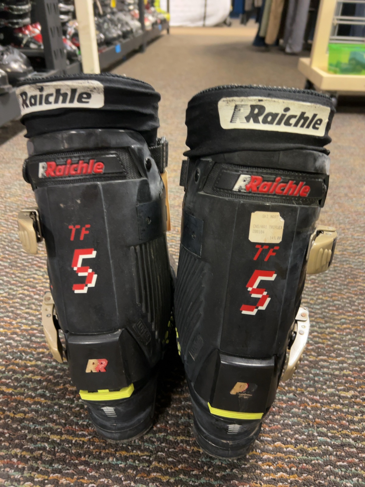 Raichle Triflex TF5 Alpine Ski Boots Black Good Mondopoint 27