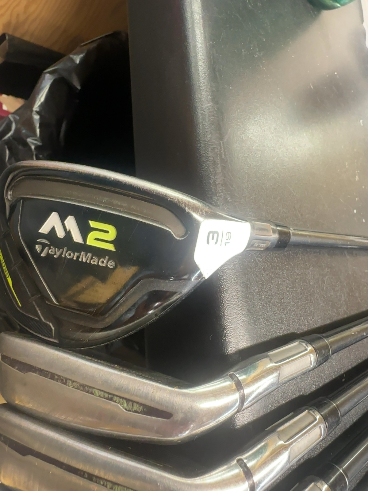 TaylorMade M2 Irons Set 6-P, A with 3-19 Hybrid Regular Flex Graphite