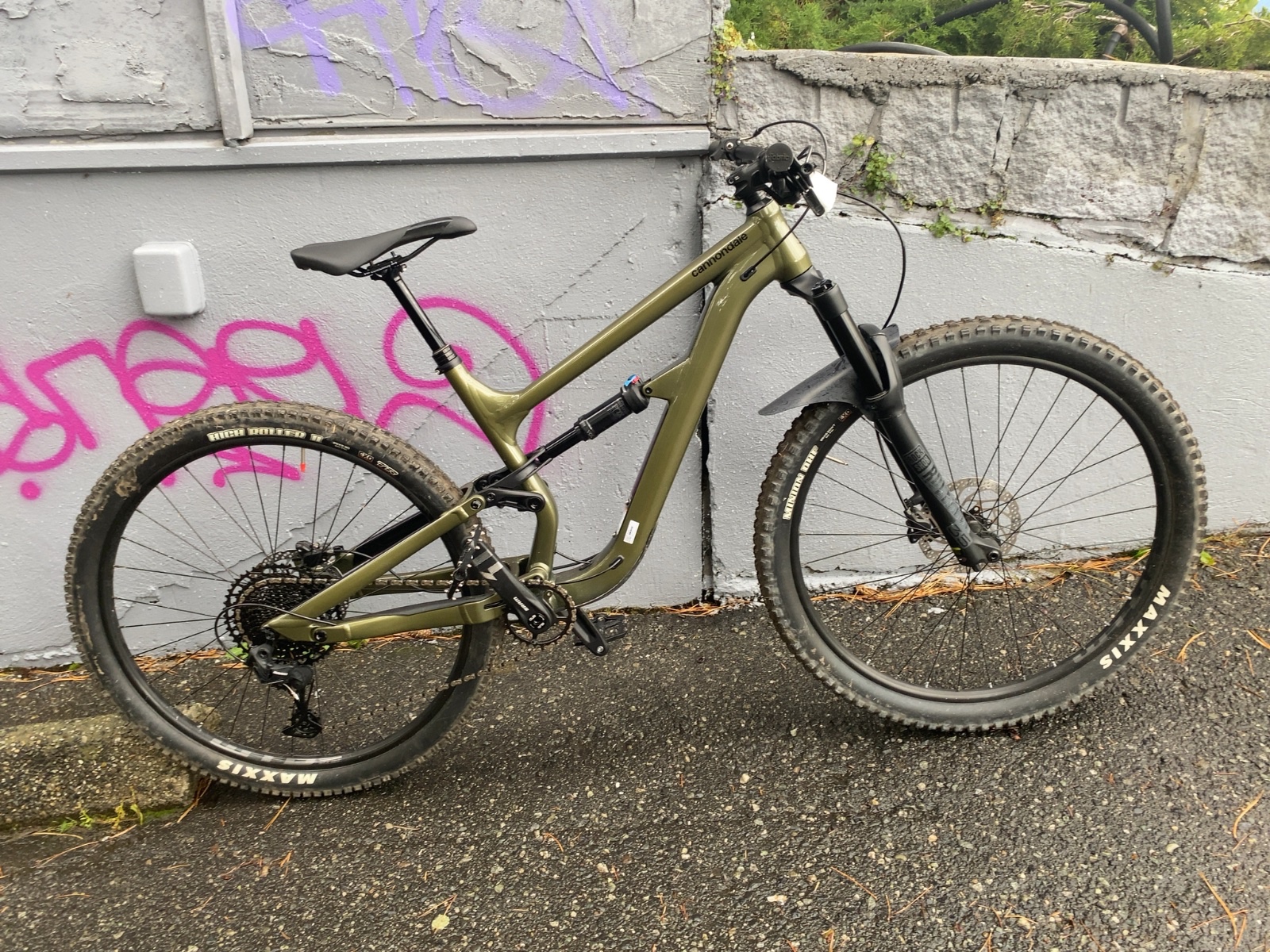 Cannondale Habit Full Suspension Mountain Bike Olive Green