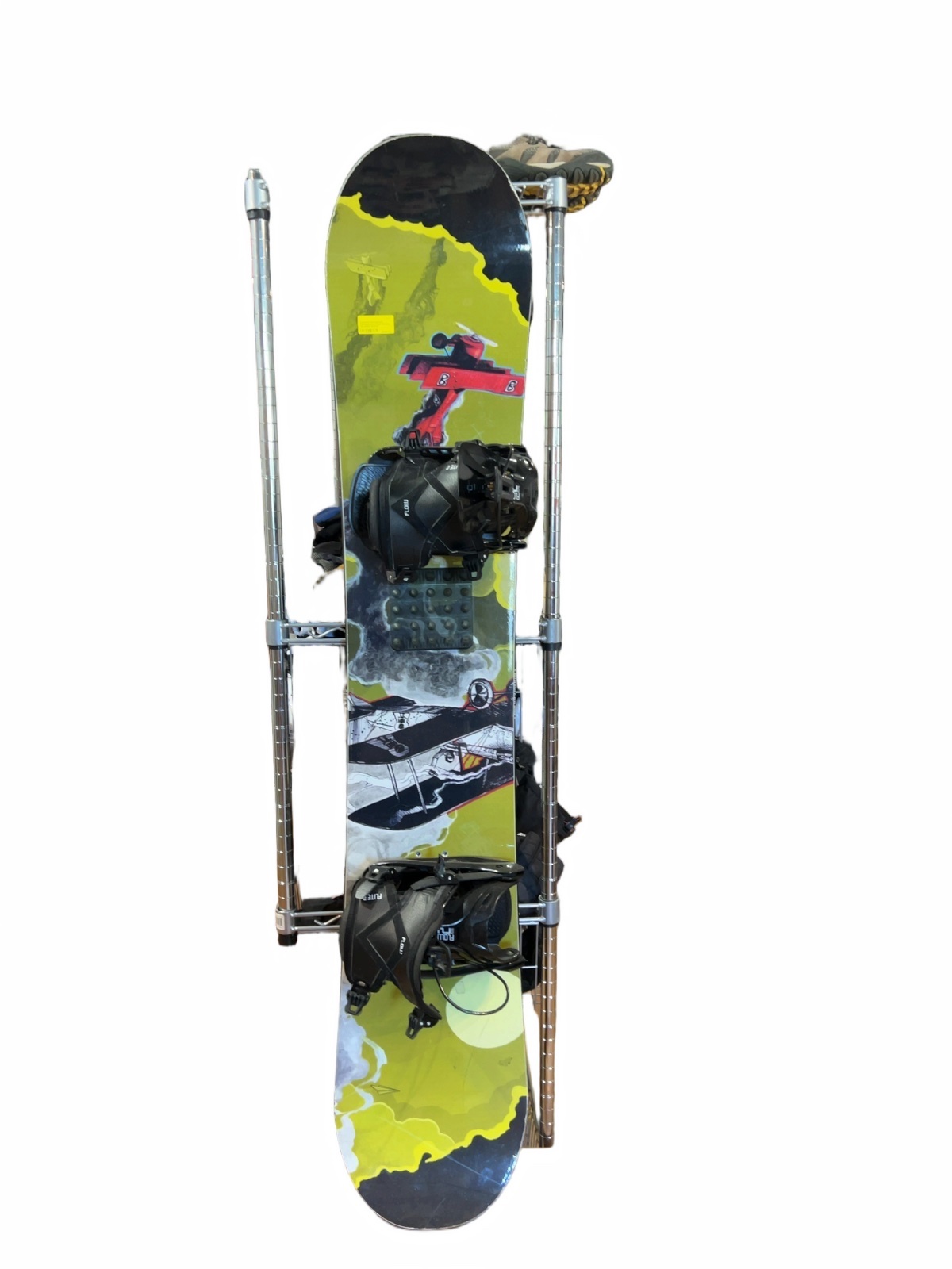 StepChild Hammerhead Snowboard With Flow Flite 2 Bindings Good 159 - image 1