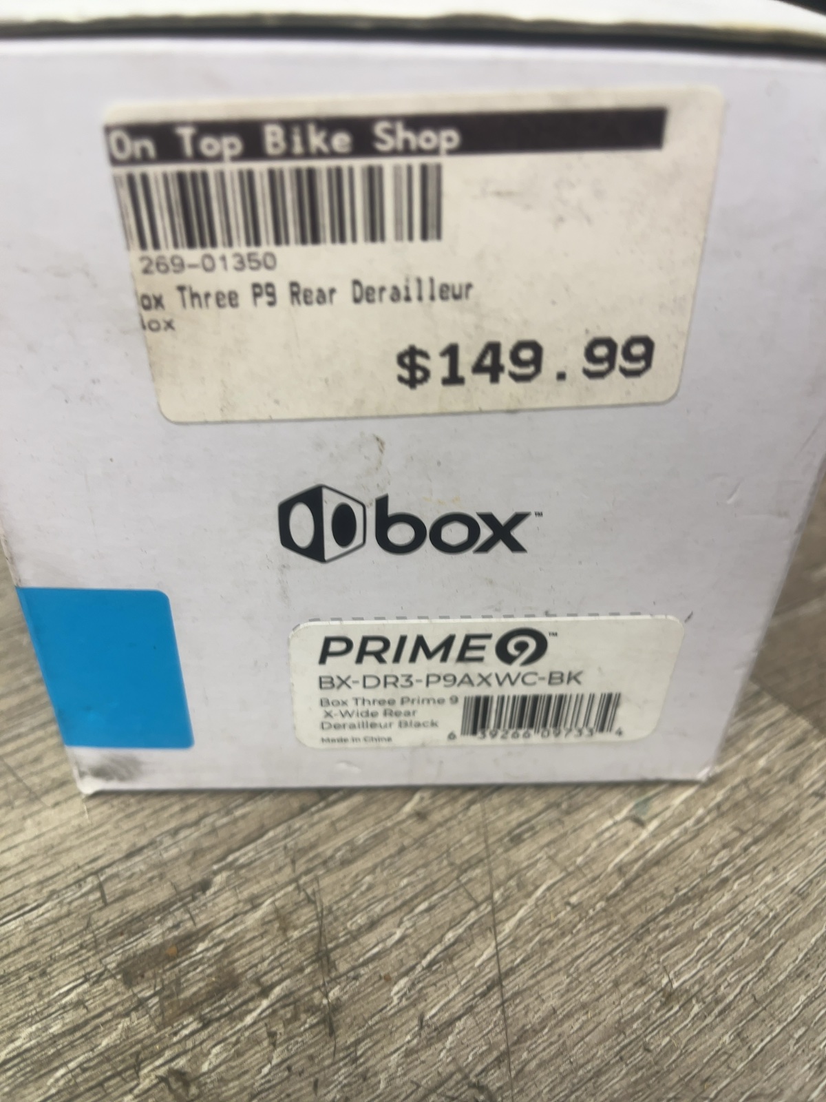 Box Three Prime 9 Rear Derailleur X-Wide Black 9-Speed New in Box