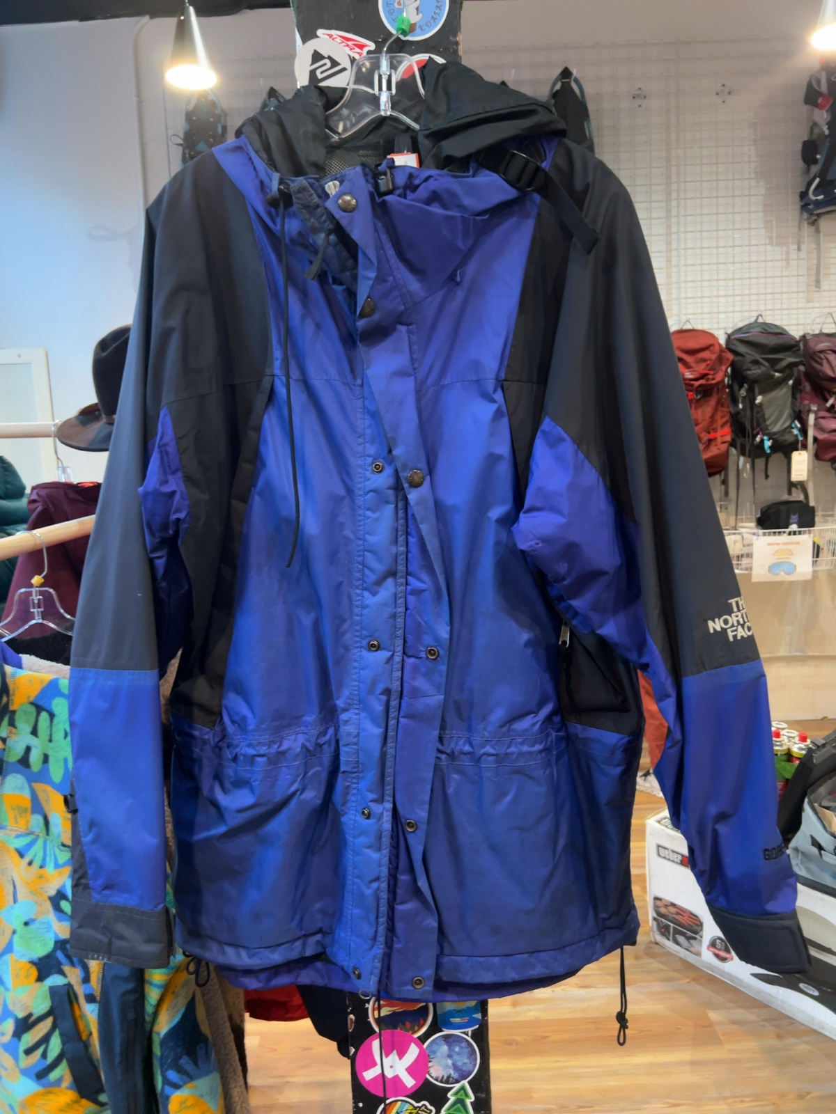 The North Face Retro Gore-Tex Ski Shell Jacket Blue Good XL
