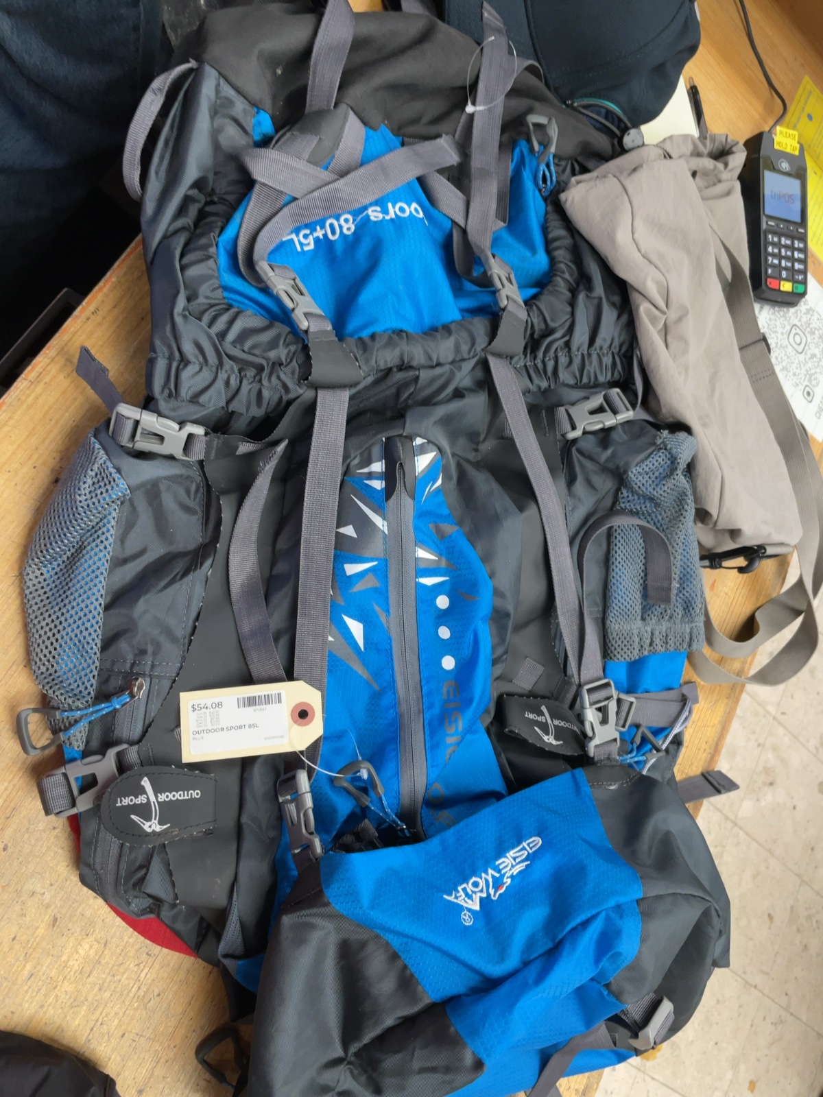 Eisiewolf Outdoor Sport 80+5L Hiking Backpack