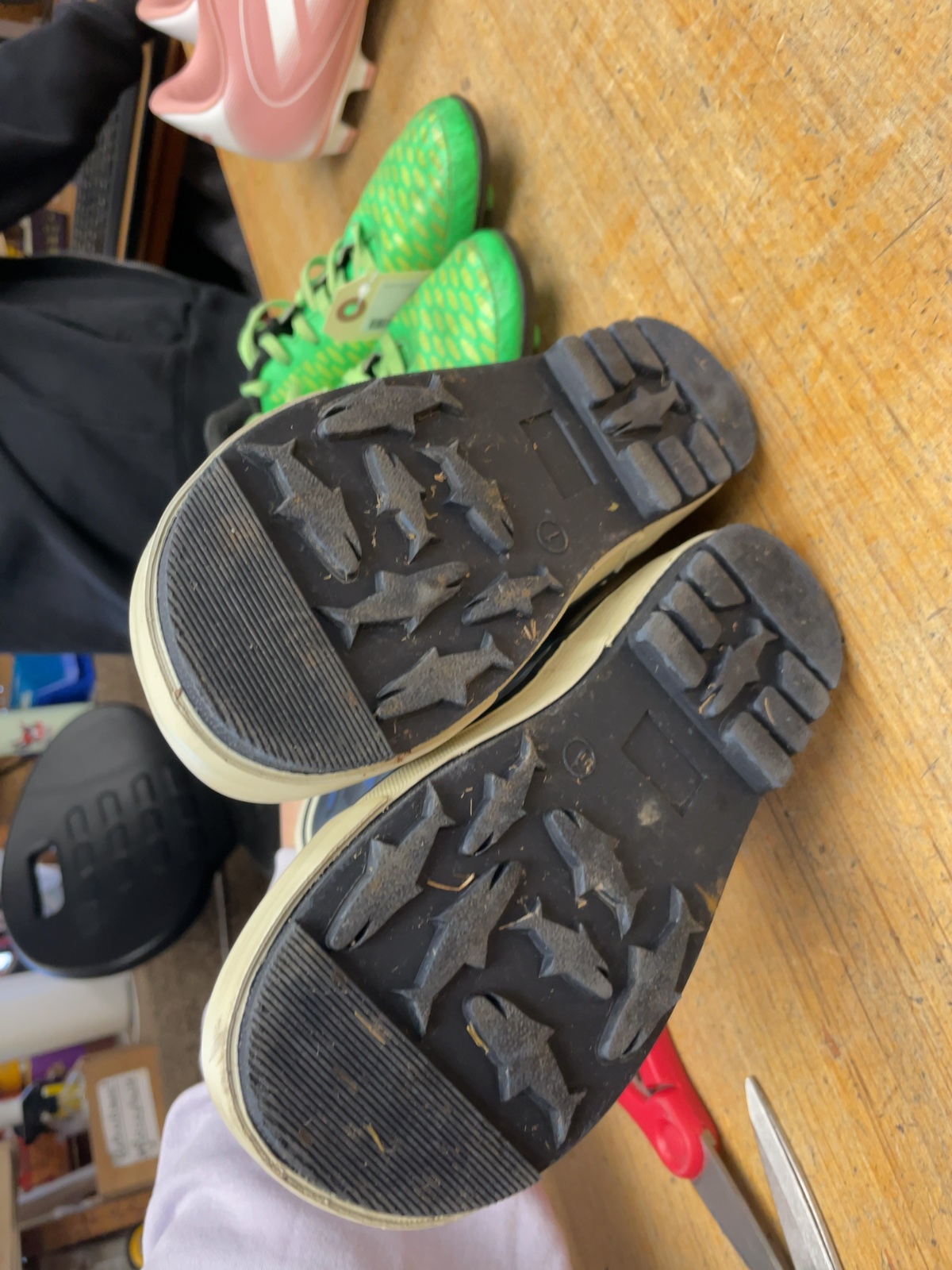Camo Rain Boots Size 1 Youth