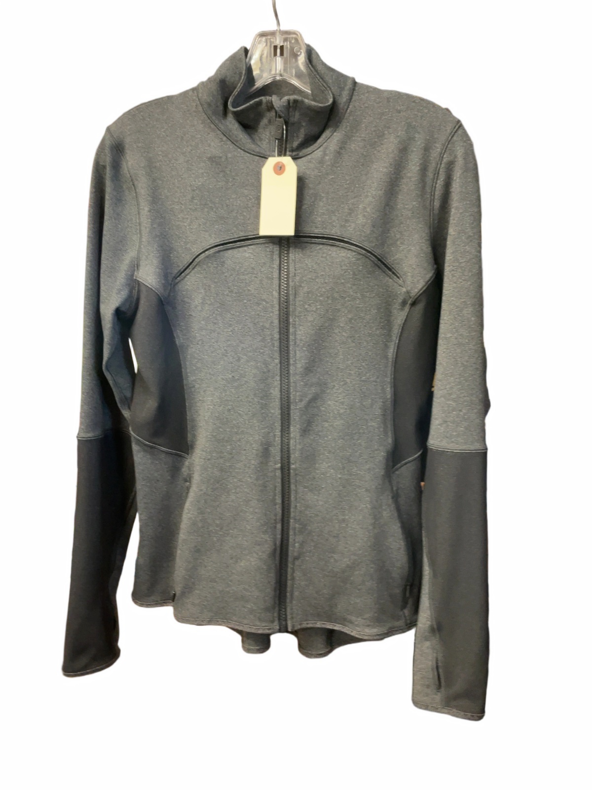 Lululemon Size 10 Grey Full Zip Running Jacket - image 1