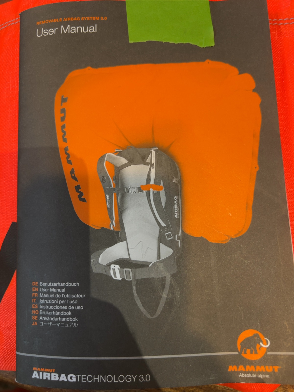 Mammut Removable Airbag System 3.0 RAS Avalanche Airbag Good