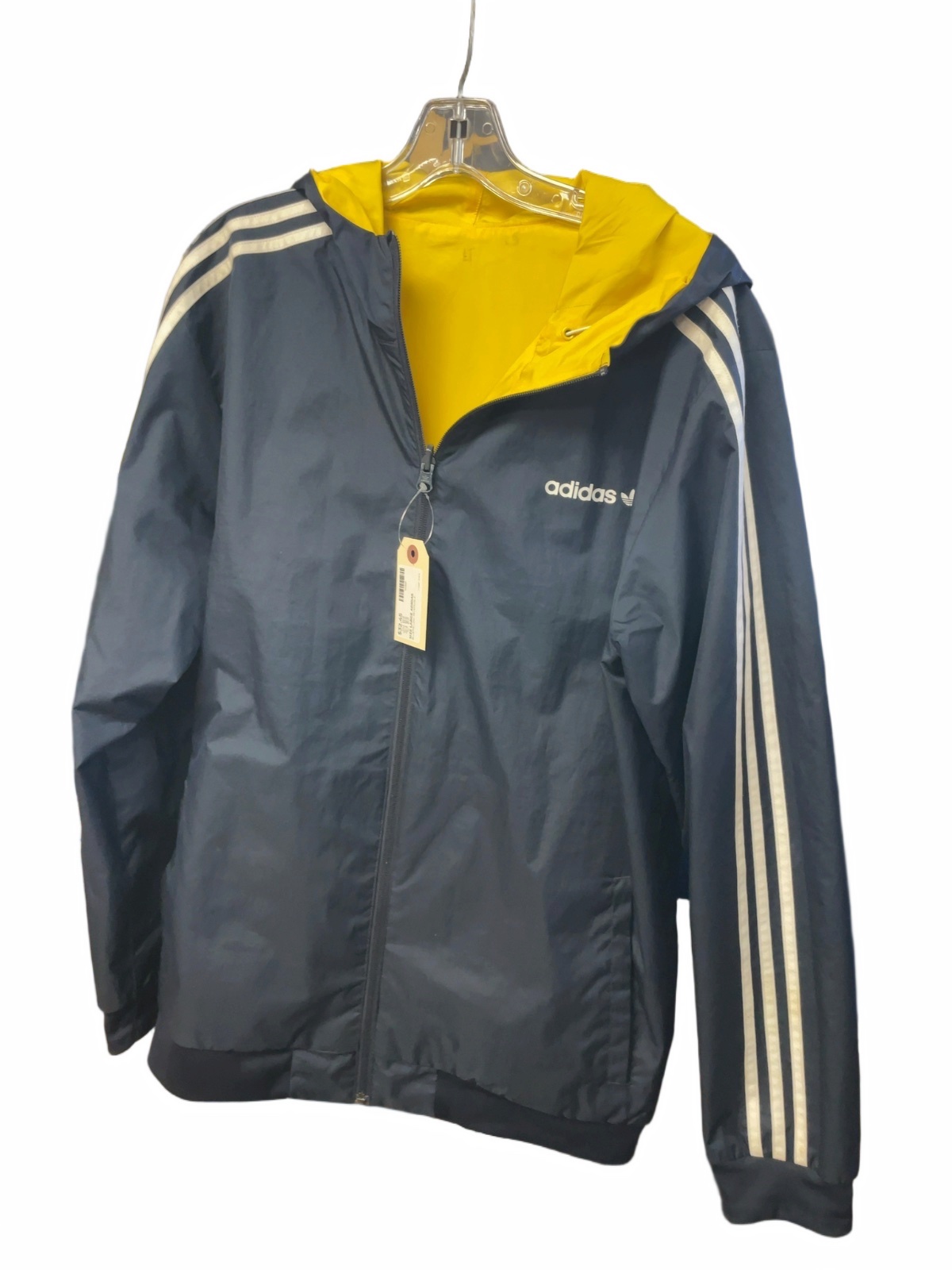 Adidas Size L Reversible Hooded Windbreaker Jacket - image 1