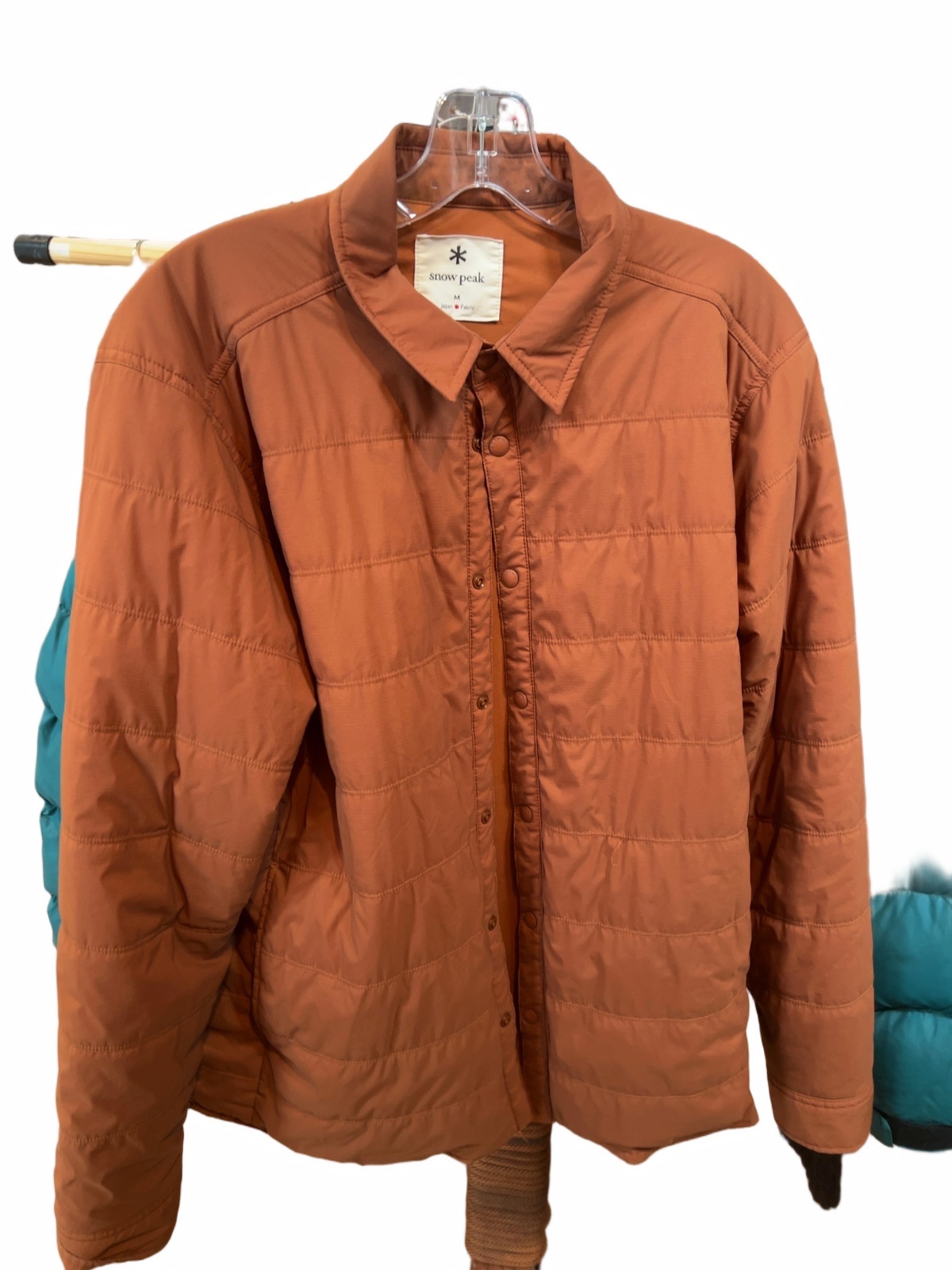 Snow Peak Flexible Insulated Shirt Jacket Rust Medium