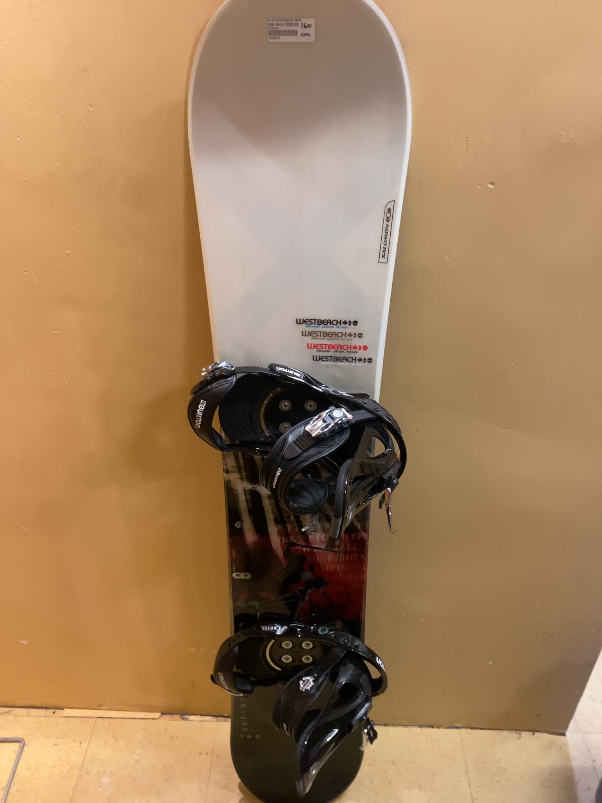 Salomon Definition Snowboard 160 cm with Burton Cartel Bindings