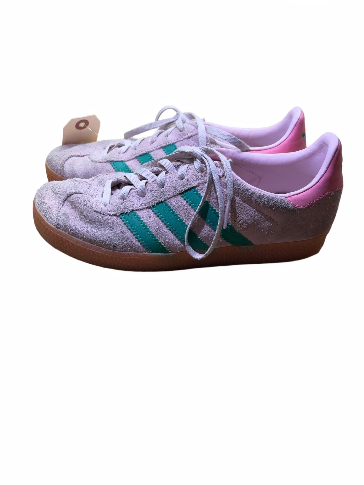 adidas Gazelle Size 5 Pink / Green Sneakers - image 1
