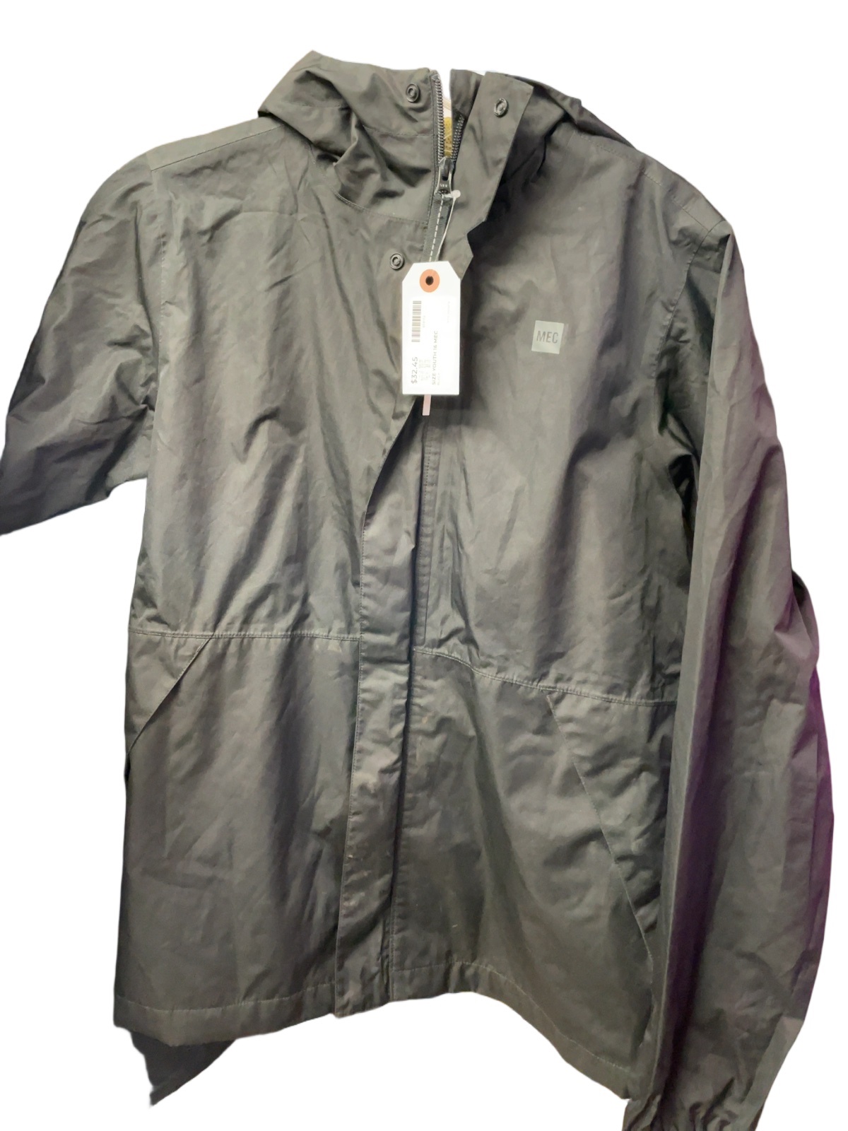 MEC Hooded Rain Jacket Youth 16 Black - image 1
