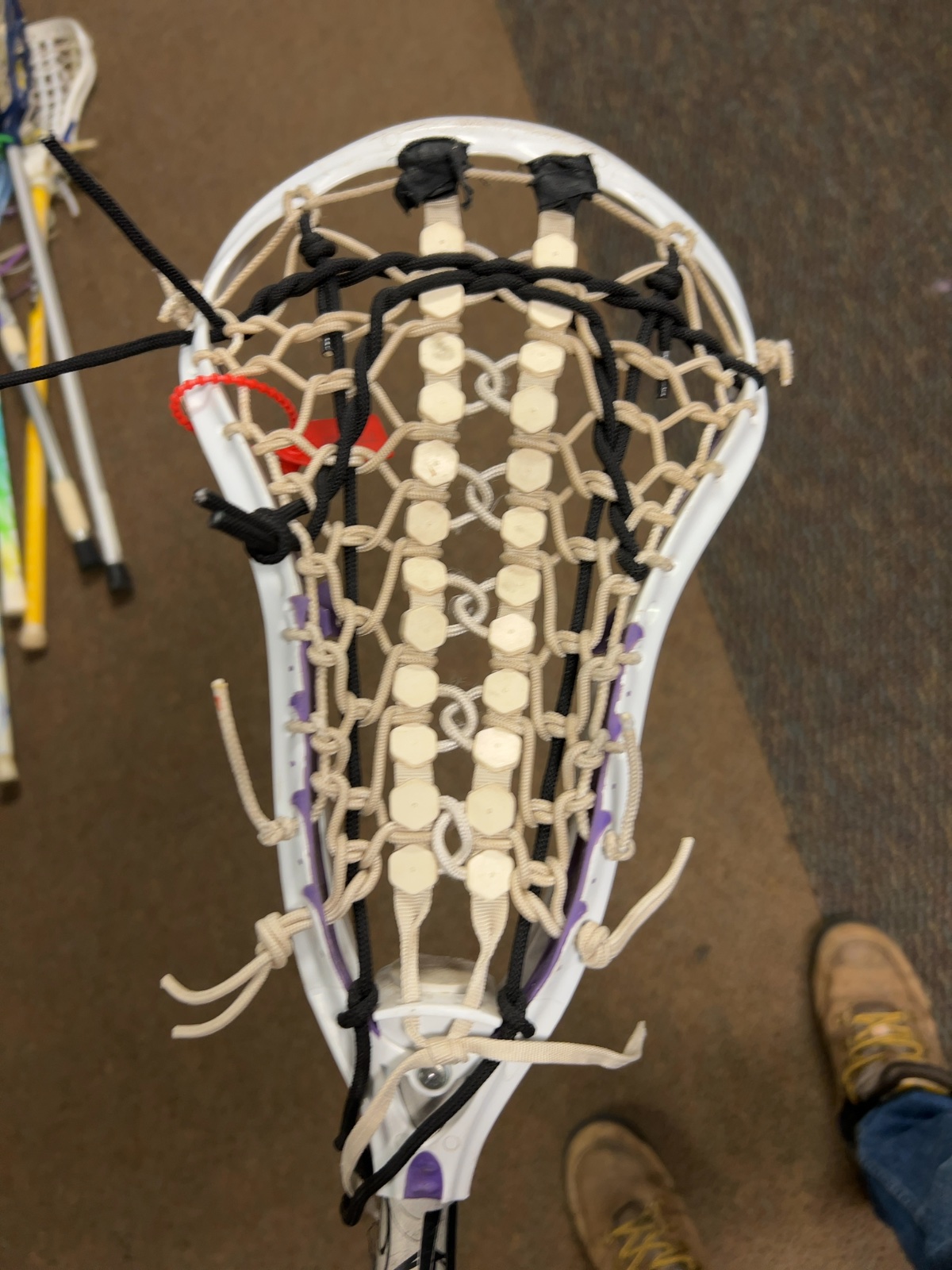 STX Flex 10 Women's Lacrosse Stick White/Silver 27 inch Good