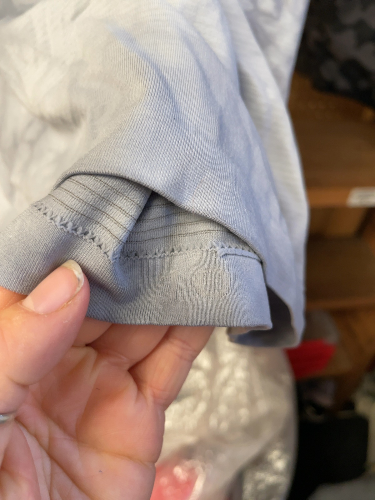 lululemon Swiftly Tech Short Sleeve Shirt Size 10 Grey Tie-Dye